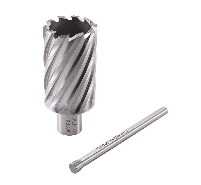 ACTOOL 1-1/2" Diameter Ã— 2" Depth of Cut HSS ANNULAR Cutter with 3/4'' Weldon Shank - Image 5